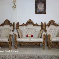 مبل سلطنتی هفت نفره|مبلمان خانگی و میز عسلی|بومهن, |دیوار