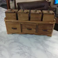 ست جا ادویه تمام چوب