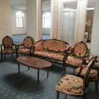 یک دست مبلمان نیم استیل با میزی نهارخوری ۱۰ نفره|مبلمان خانگی و میز عسلی|یزد, |دیوار