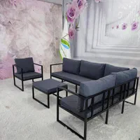 مبلمان فضای باز طرح ال(L) 6 نفره