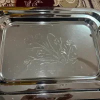 سه عدد سینی استیل ست|ظروف سرو و پذیرایی|لنجان, |دیوار