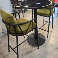 قهوه بارارتفاع بلند لاکچری رستورانی کافه میز صندلی