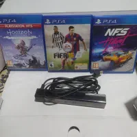 دوربین ps4  نو و آکبند و به همراه دیسک بازی