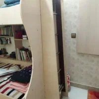 تخت دو طبقه ام دی اف|تخت و سرویس خواب|قم, پردیسان|دیوار