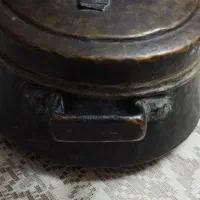 دیگچه مسی قدیمی|کلکسیون اشیاء عتیقه|اصفهان, کوی شهید کشوری|دیوار