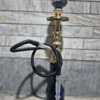 قلیون تنه برنجی قدیمی و کامل