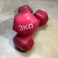 دمبل ۳ کیلویی روکش دار آهنی