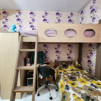 تخت دوطبقه جوان همراه میزآرایش،کمد و میزکامپیوتر|تخت و سرویس خواب|فردیس, فردیس|دیوار