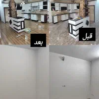 نقاش نقاشی ساختمان و درب و پنجره|خدمات پیشه و مهارت|سیرجان, |دیوار