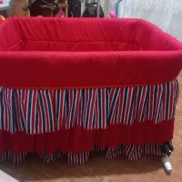 گهواره کاملا نو و سالم با تور|اسباب و اثاث بچه|شهریار, حصار ساتی|دیوار