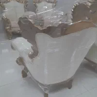 مبل سلطنتی سفید صورتی|مبلمان خانگی و میز عسلی|لاهیجان, یوسف آباد|دیوار