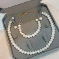 ست مروارید اصل طبیعی دریا اب شور هدیه کادو ولنتاین|جواهرات|تهران, دبستان|دیوار