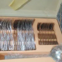 سرویس قاشق چنگال24نفره استیل نو128پارچه،فروش فوری|ظروف سرو و پذیرایی|ملارد, |دیوار