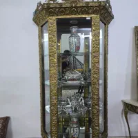 اینه شمعدان و ویترین برنز