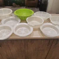 تعدادی سبد و لگن درحدنو، بسیار تمیز وبدون شکستگی|ظروف نگهدارنده، پلاستیکی، یکبارمصرف|رودهن, |دیوار