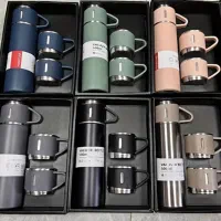 فلاسک مسافرتی سه کاپ/ تراول ماگ / گرم نگهدارنده آب