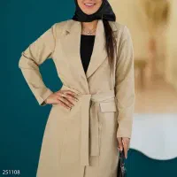 مانتو بلند مزونی کرپ کجراه تابستانه ویرا