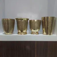 لیوان برنجی قلم هندی وارداتی|کلکسیون اشیاء عتیقه|بیرجند, |دیوار