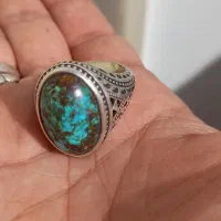 انگشتر فیروز نیشابور قدیمی کمیاب|جواهرات|زابل, |دیوار