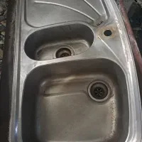 سینگ ظرفشویی شیر آب اشپزخانه سالم در حد نو|آبچکان و نظمدهنده ظروف|آمل, |دیوار