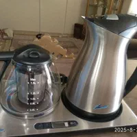 چای ساز استیل تایمر کم وزیاد داره برای جوشاندن آب|سماور، چای‌ساز، قهوه‌ساز|تهران, یافت آباد جنوبی|دیوار
