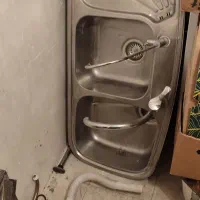 سینک دو قلو با شیر الات