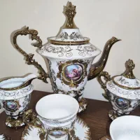 سرویس چای خوری طلایی طرح لیلی و مجنون آرمیتا|ظروف سرو و پذیرایی|تهران, تهرانسر شمالی|دیوار