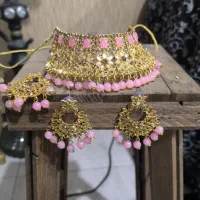 گردنبند و گوشواره هندی کاملا نو|بدلیجات|شیراز, رازی|دیوار