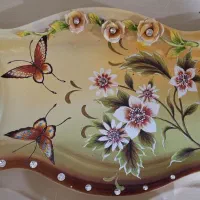 سرویس چای خوری گل برجسته و نگین کاری|ظروف سرو و پذیرایی|اهواز, کوی سعدی|دیوار