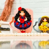 آمورش عروسک روی ظروف