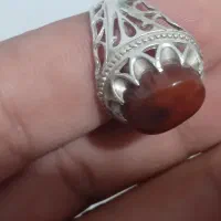 انگشتر نقره عقیق معامله فقط با فیروزه اصل روشن|کلکسیون اشیاء عتیقه|ایرانشهر, |دیوار