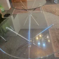 میز شیشه ای گرد