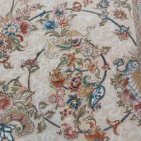 فرش ۱۲ متری ۱۲۰۰ شونه گل برجسته در حد نو|فرش|باقرشهر, |دیوار