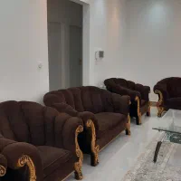 مبل ۷ نفره صدفی قهوه ای