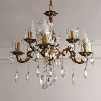 لوستر 4 شاخه 8 لامپه|لوستر و چراغ آویز|تبریز, |دیوار