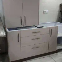 کابینت با بدنه فلز و در ام دی اف-در حد نو-6 متر