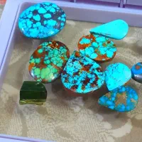 فیروزه نیشابور درجه یک و اوپال استرالیا مهره کهنه|جواهرات|شیراز, شاهچراغ|دیوار