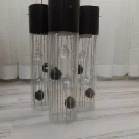 لوستر کریستالی سه شعله