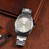 ساعت رولکس نقره ای مدل Oyster