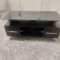 میز تلویزیون شیشه ای مشکی