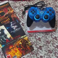 دسته بازی کامپیوتر به همراه ۳ تا بازی|کنسول، بازی ویدئویی و آنلاین|کاشان, باغ ماجد|دیوار