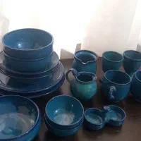 سرویس غذاخوری دو نفره سفالی|ظروف سرو و پذیرایی|تهران, مینای شمالی (مخبر)|دیوار