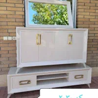 آینه کنسول مارال ،جلو‌مبلی رنگی میز تی‌وی