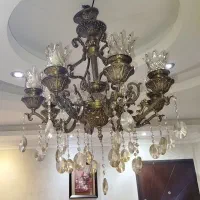 لوستر برنجی 8 شعله