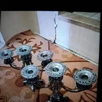 شمعدانی ی جفت برنجی.