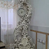 ساعت ایستاده منبت