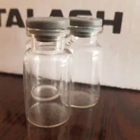 ویال شیشه ای ۵ میل با درپوش لاستیکی