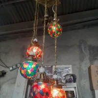 لوستر ۶ شعله برنز سنگین|لوستر و چراغ آویز|ارومیه, |دیوار