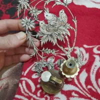 فندک برنجی ..سرمه دان برنجی.وتابلوپرندگان مسی