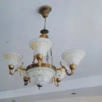 لوستر  مدل سلطنتی با دیوار ی|لوستر و چراغ آویز|همدان, |دیوار